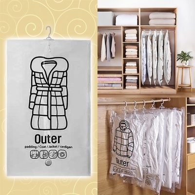 Wiszące próżniowe worki do przechowywania - (4 szt.) | VACUHANG