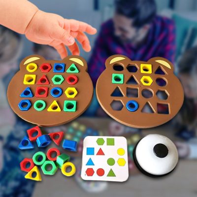 Gra stołowa dla dzieci polegająca na dopasowywaniu kształtów | TEDDY