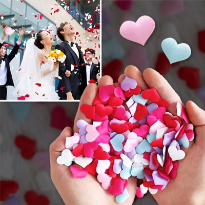 Miłosne konfetti w kształcie serca (100 sztuk) | HEARTPETAL
