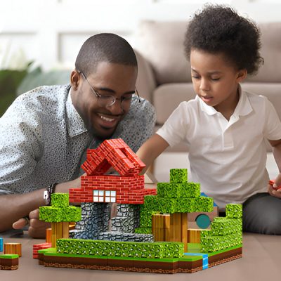 Magnetyczne kostki minicraft (48 szt.) | MAGCRAFTI