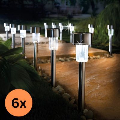 Lampki solarne na paliku (6 sztuk) | SOLSTRE