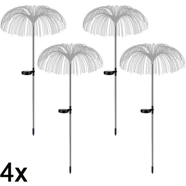 4x Tropikalne światła ogrodowe solarne | LUMIPALM