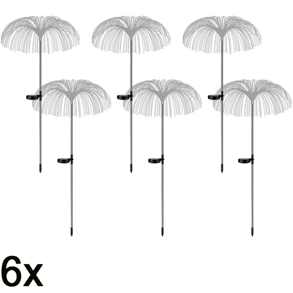 6x Tropikalne światła ogrodowe solarne | LUMIPALM