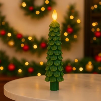 Migocząca świeca świąteczna bez płomienia | CANDLETREE