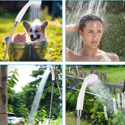 Przenośna pompa prysznicowa - ładowanie USB, 4-5 l/min, wąż 1,5 m | HYDROPORT